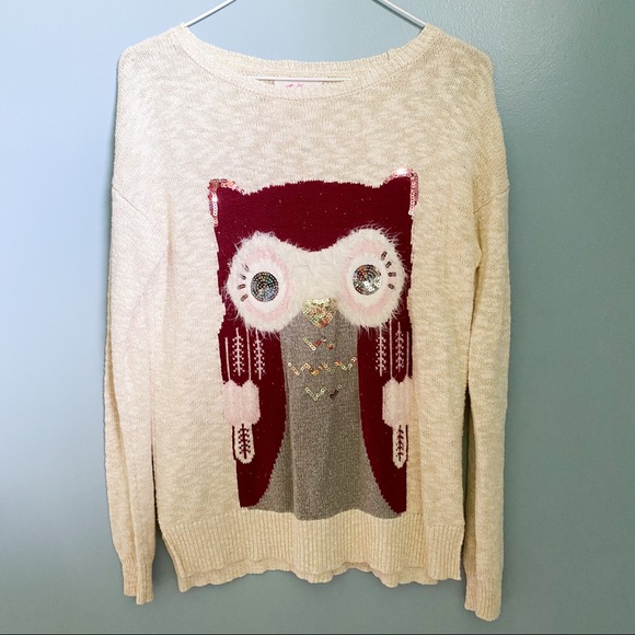 Justice Owl Kinit Sweater - Picture 1 of 5